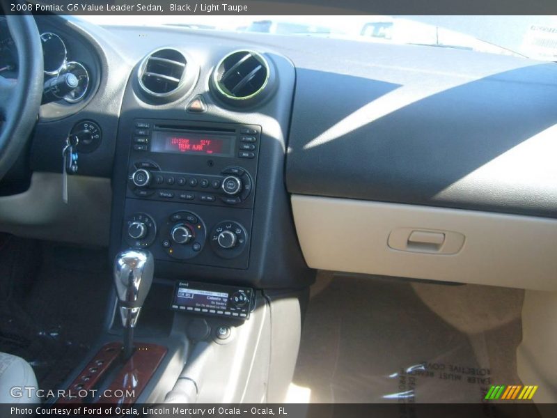 Black / Light Taupe 2008 Pontiac G6 Value Leader Sedan