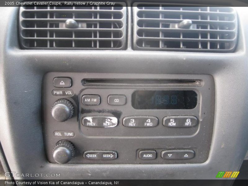 Rally Yellow / Graphite Gray 2005 Chevrolet Cavalier Coupe