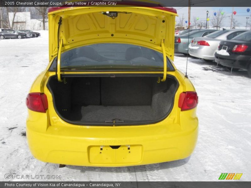 Rally Yellow / Graphite Gray 2005 Chevrolet Cavalier Coupe