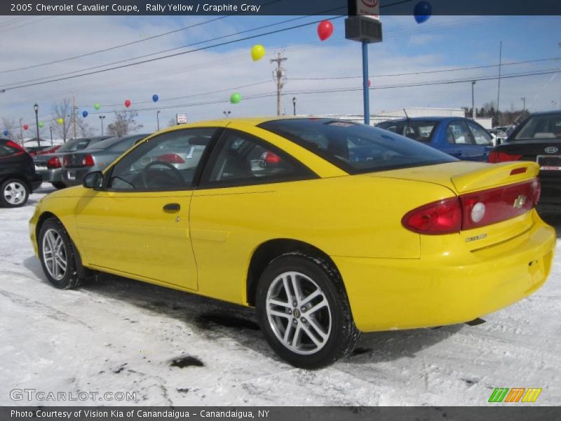 Rally Yellow / Graphite Gray 2005 Chevrolet Cavalier Coupe