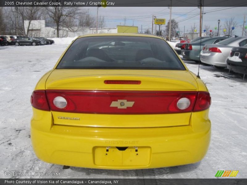 Rally Yellow / Graphite Gray 2005 Chevrolet Cavalier Coupe