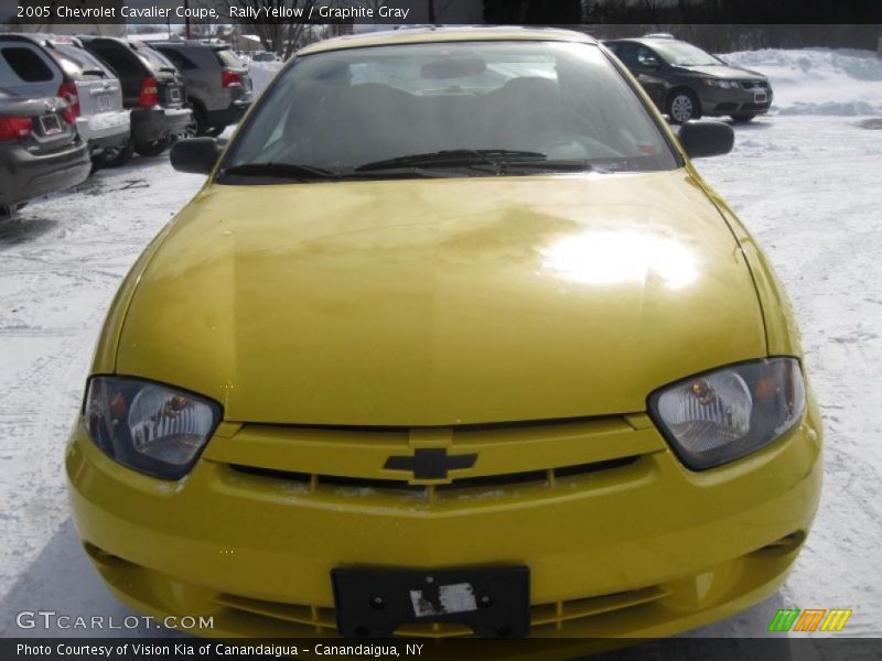 Rally Yellow / Graphite Gray 2005 Chevrolet Cavalier Coupe