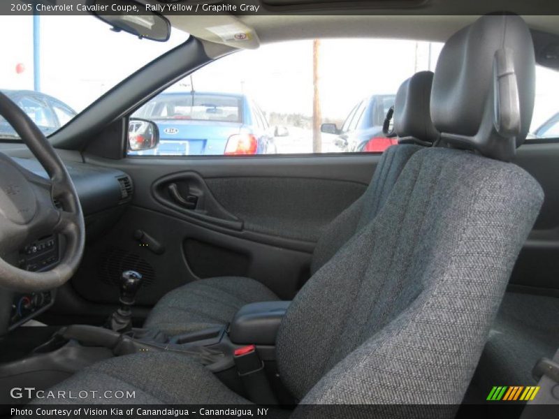 Rally Yellow / Graphite Gray 2005 Chevrolet Cavalier Coupe