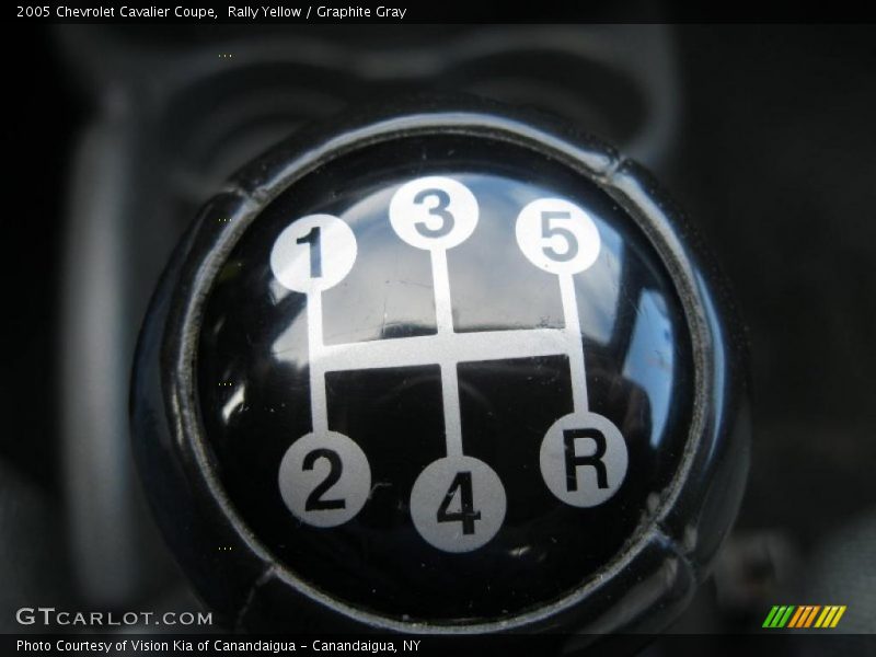 Rally Yellow / Graphite Gray 2005 Chevrolet Cavalier Coupe