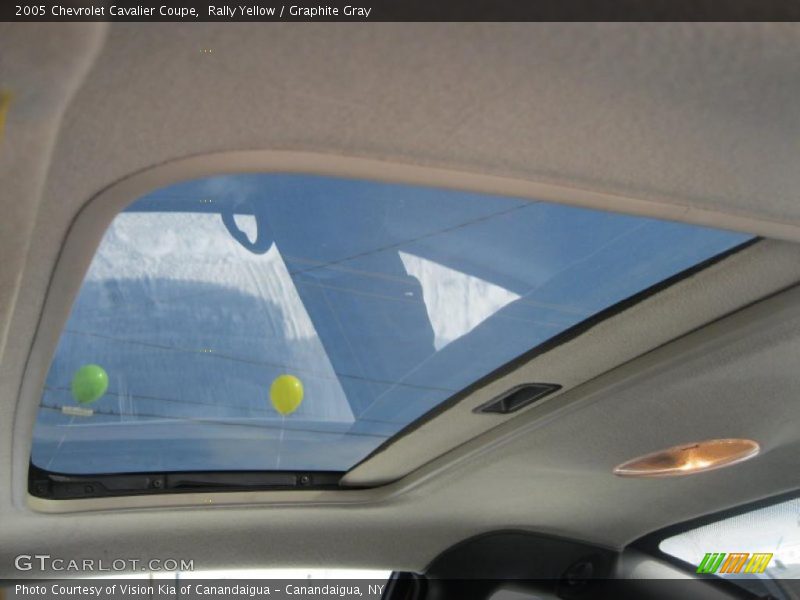 Rally Yellow / Graphite Gray 2005 Chevrolet Cavalier Coupe