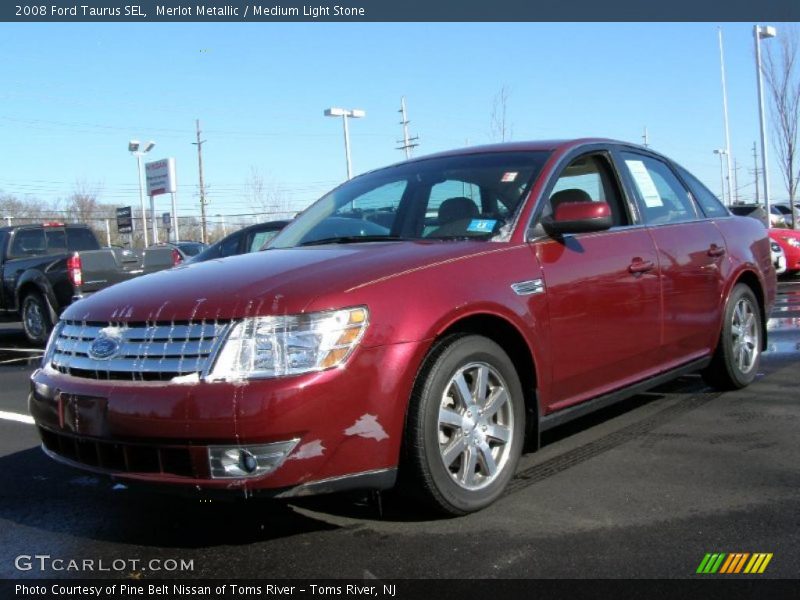 Merlot Metallic / Medium Light Stone 2008 Ford Taurus SEL