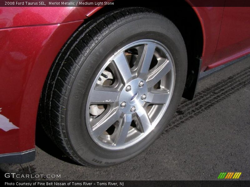 Merlot Metallic / Medium Light Stone 2008 Ford Taurus SEL