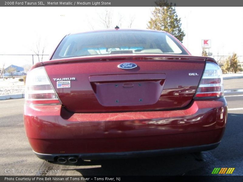 Merlot Metallic / Medium Light Stone 2008 Ford Taurus SEL