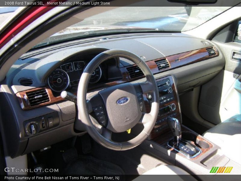 Merlot Metallic / Medium Light Stone 2008 Ford Taurus SEL