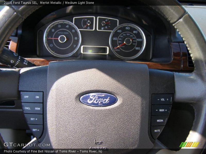 Merlot Metallic / Medium Light Stone 2008 Ford Taurus SEL
