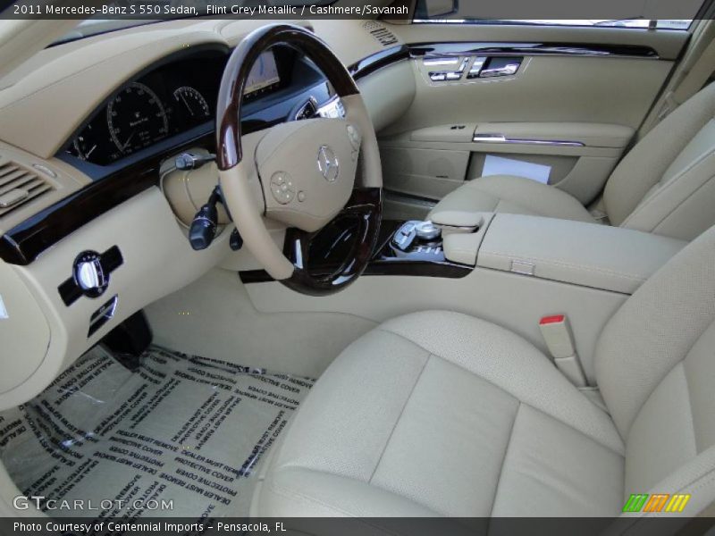 Flint Grey Metallic / Cashmere/Savanah 2011 Mercedes-Benz S 550 Sedan