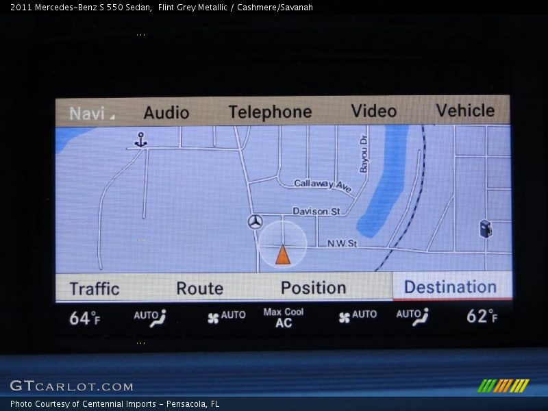 Flint Grey Metallic / Cashmere/Savanah 2011 Mercedes-Benz S 550 Sedan