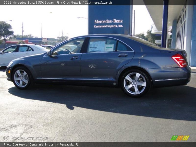 Flint Grey Metallic / Cashmere/Savanah 2011 Mercedes-Benz S 550 Sedan