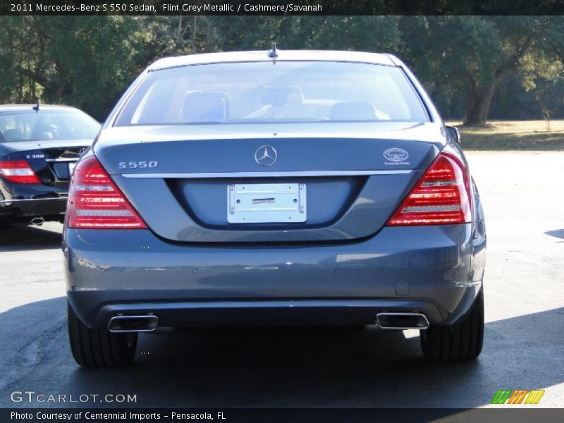 Flint Grey Metallic / Cashmere/Savanah 2011 Mercedes-Benz S 550 Sedan