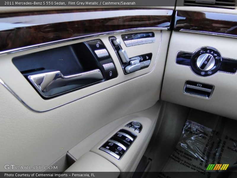 Flint Grey Metallic / Cashmere/Savanah 2011 Mercedes-Benz S 550 Sedan