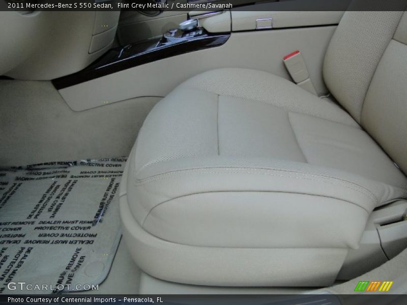 Flint Grey Metallic / Cashmere/Savanah 2011 Mercedes-Benz S 550 Sedan
