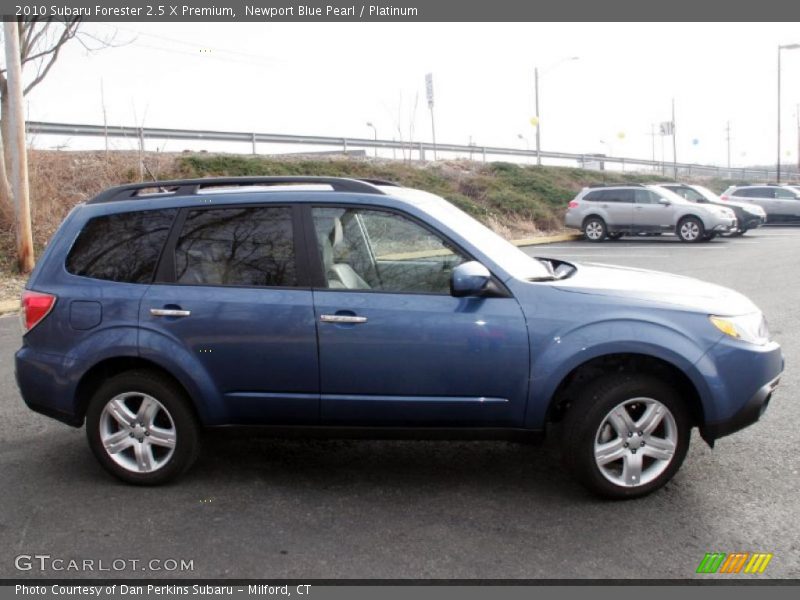 Newport Blue Pearl / Platinum 2010 Subaru Forester 2.5 X Premium