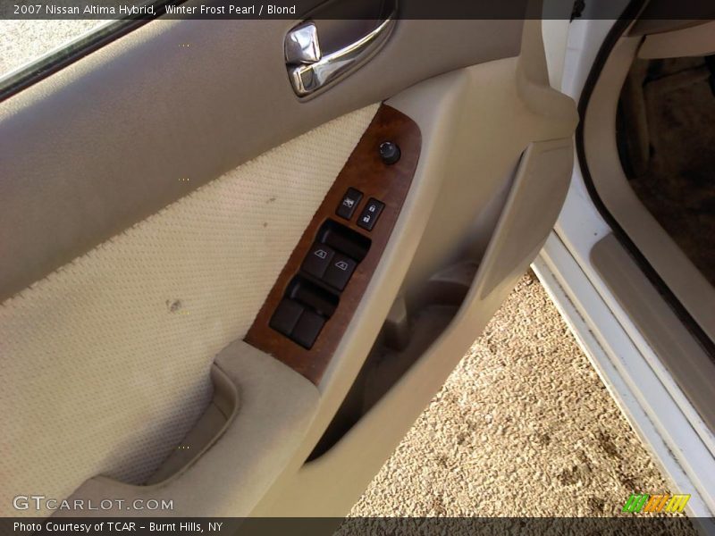 Winter Frost Pearl / Blond 2007 Nissan Altima Hybrid