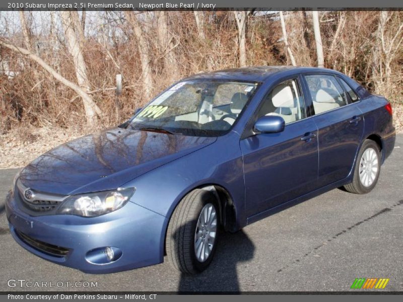 Newport Blue Pearl / Ivory 2010 Subaru Impreza 2.5i Premium Sedan