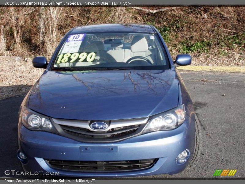 Newport Blue Pearl / Ivory 2010 Subaru Impreza 2.5i Premium Sedan