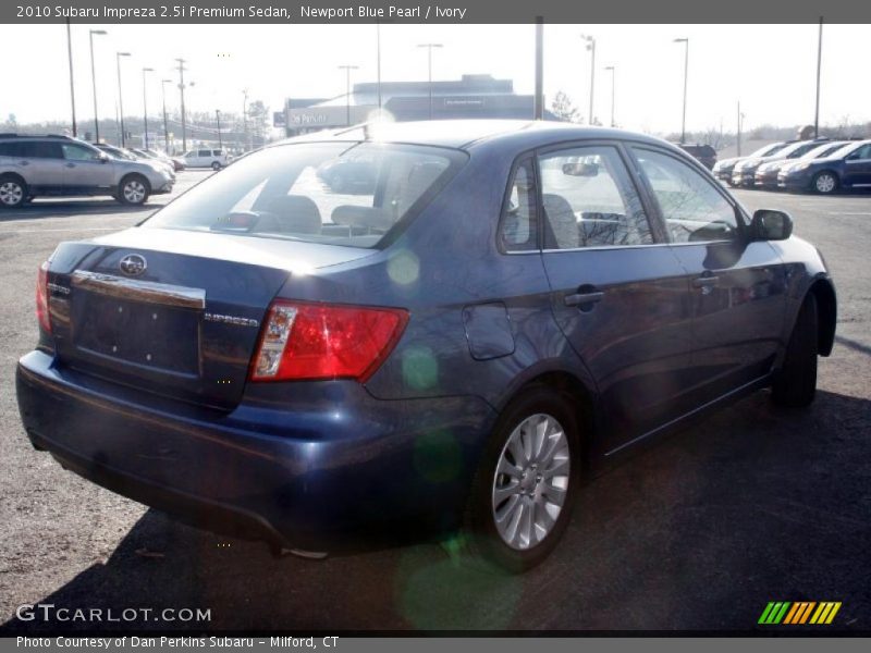 Newport Blue Pearl / Ivory 2010 Subaru Impreza 2.5i Premium Sedan