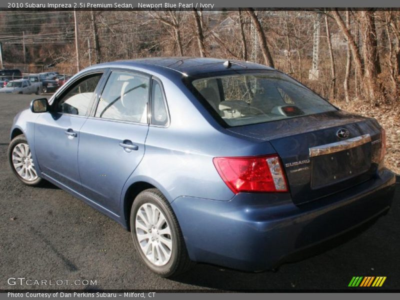 Newport Blue Pearl / Ivory 2010 Subaru Impreza 2.5i Premium Sedan