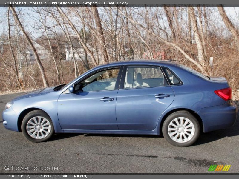 Newport Blue Pearl / Ivory 2010 Subaru Impreza 2.5i Premium Sedan