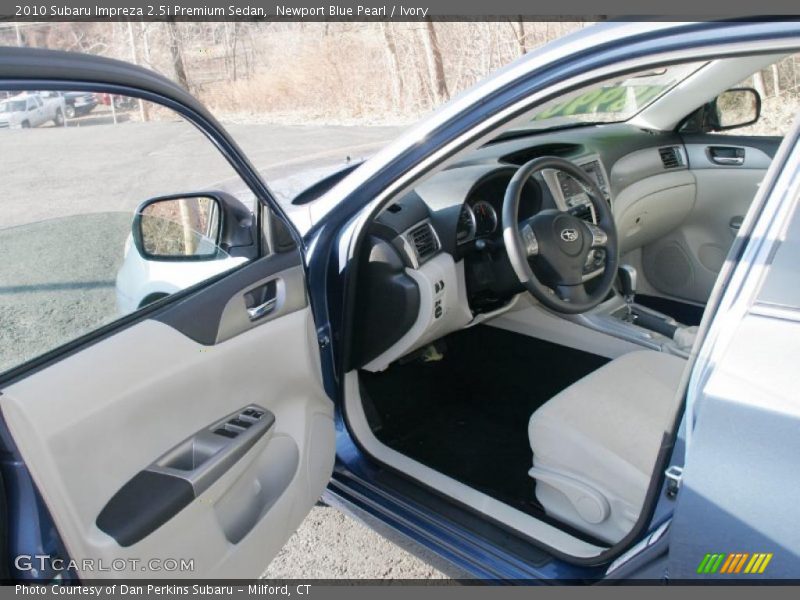 Newport Blue Pearl / Ivory 2010 Subaru Impreza 2.5i Premium Sedan