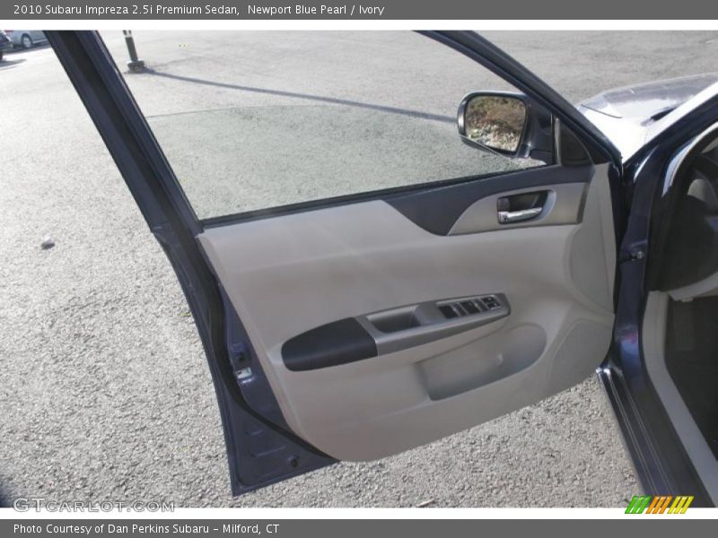 Newport Blue Pearl / Ivory 2010 Subaru Impreza 2.5i Premium Sedan