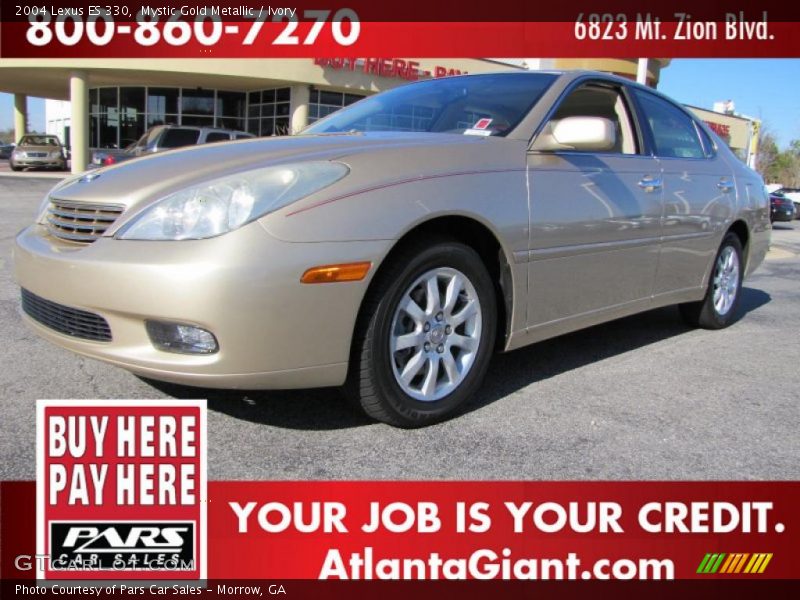 Mystic Gold Metallic / Ivory 2004 Lexus ES 330