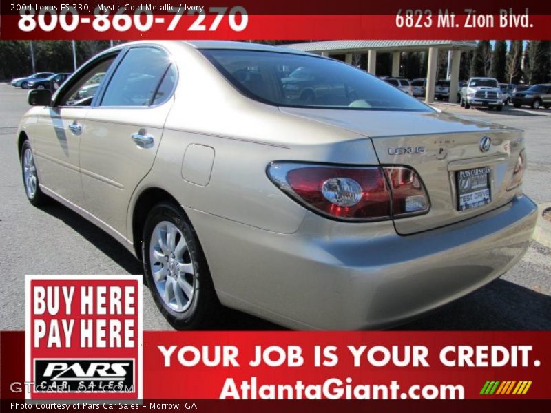 Mystic Gold Metallic / Ivory 2004 Lexus ES 330