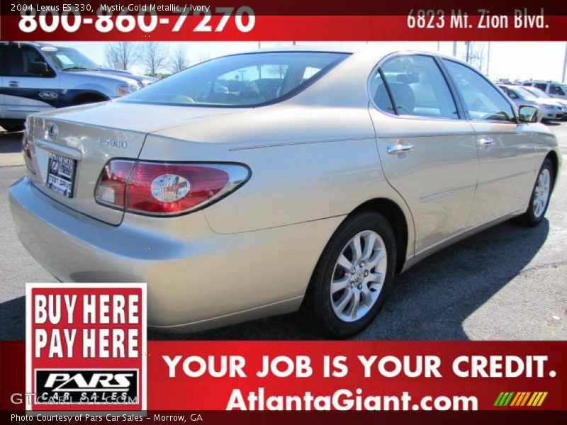 Mystic Gold Metallic / Ivory 2004 Lexus ES 330