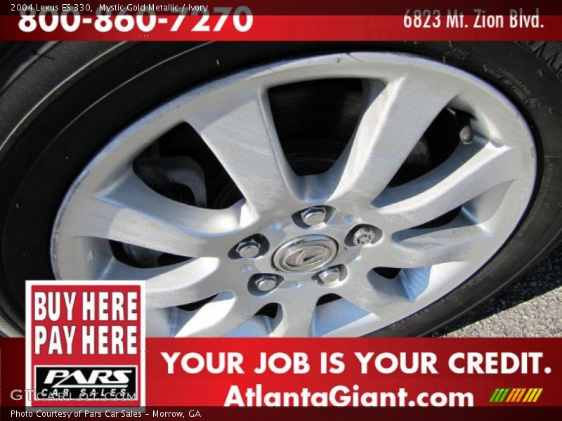 Mystic Gold Metallic / Ivory 2004 Lexus ES 330