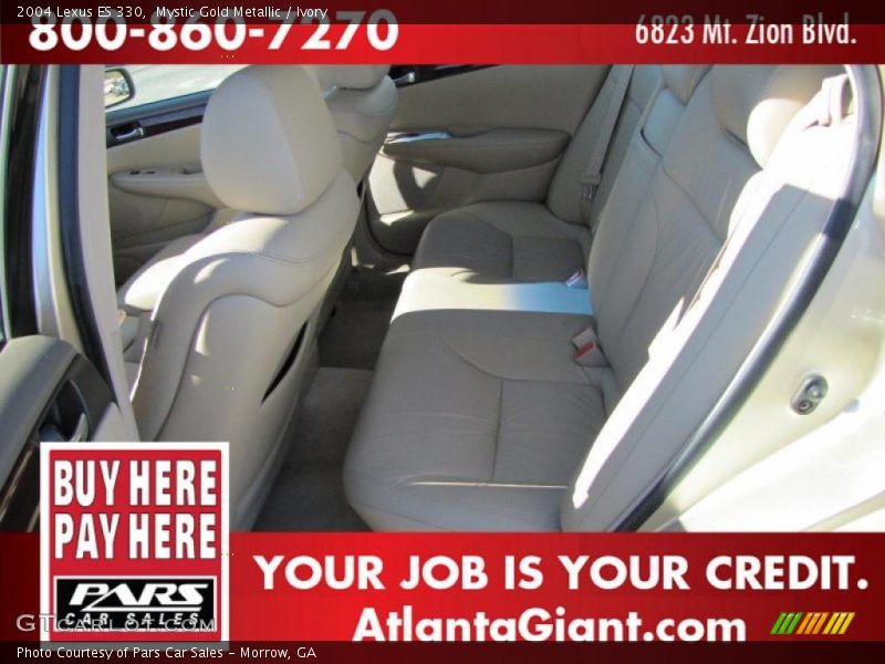 Mystic Gold Metallic / Ivory 2004 Lexus ES 330