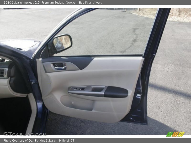 Newport Blue Pearl / Ivory 2010 Subaru Impreza 2.5i Premium Sedan