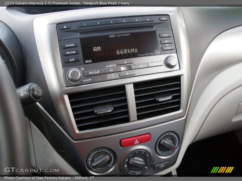 Newport Blue Pearl / Ivory 2010 Subaru Impreza 2.5i Premium Sedan