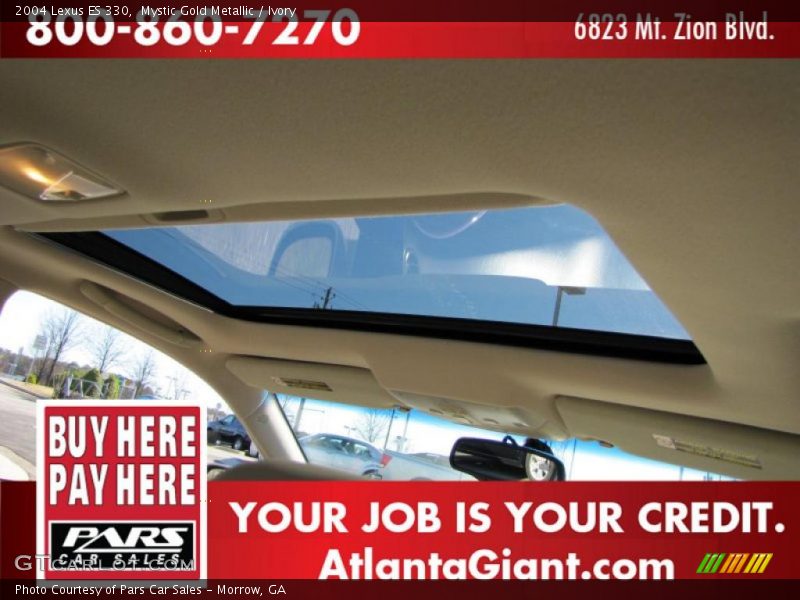 Mystic Gold Metallic / Ivory 2004 Lexus ES 330