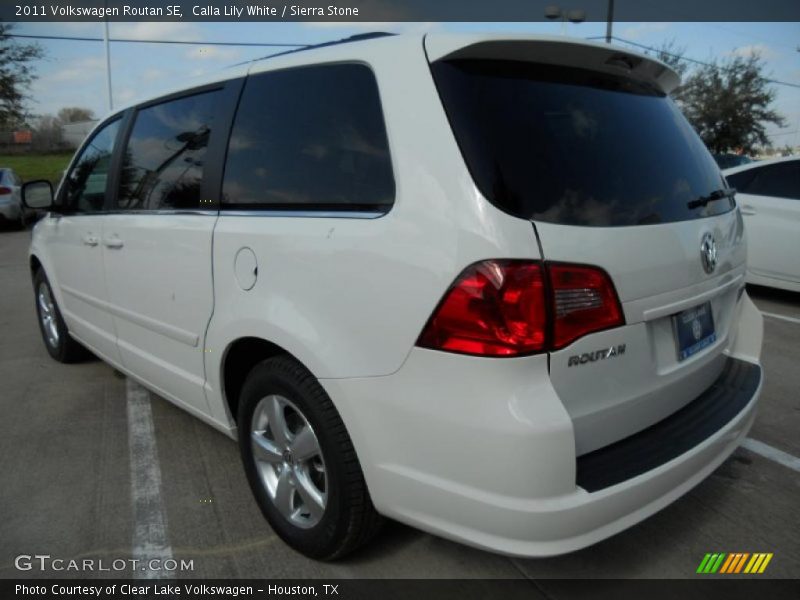 Calla Lily White / Sierra Stone 2011 Volkswagen Routan SE