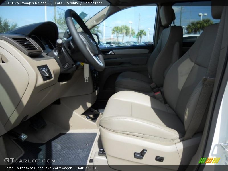 Calla Lily White / Sierra Stone 2011 Volkswagen Routan SE