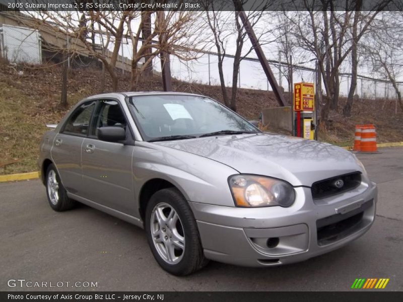 Crystal Grey Metallic / Black 2005 Subaru Impreza 2.5 RS Sedan