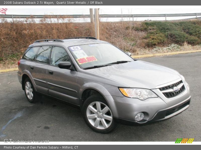 Quartz Silver Metallic / Off Black 2008 Subaru Outback 2.5i Wagon