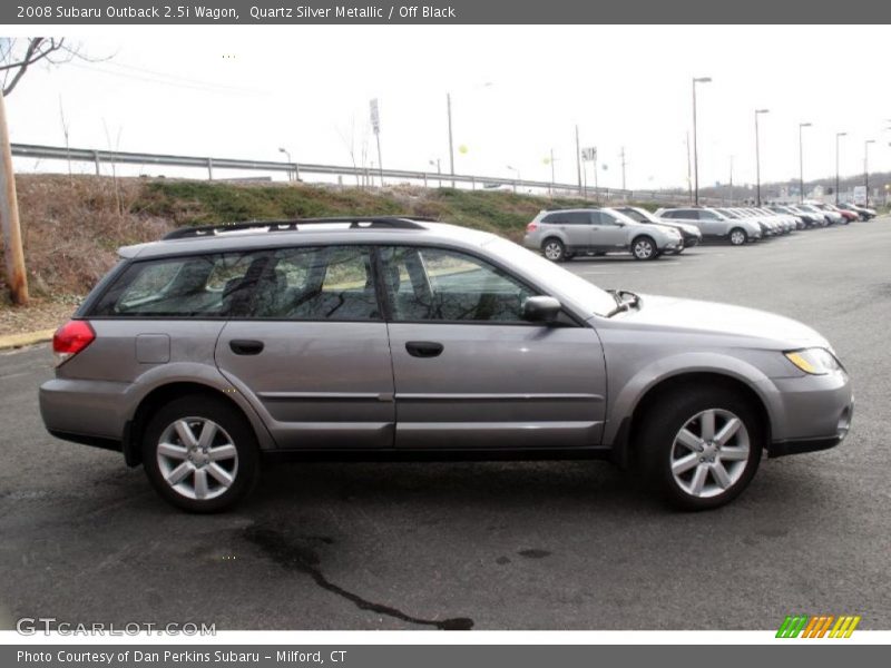 Quartz Silver Metallic / Off Black 2008 Subaru Outback 2.5i Wagon