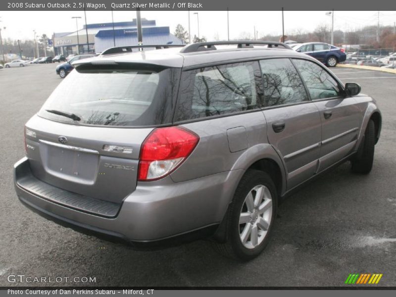 Quartz Silver Metallic / Off Black 2008 Subaru Outback 2.5i Wagon