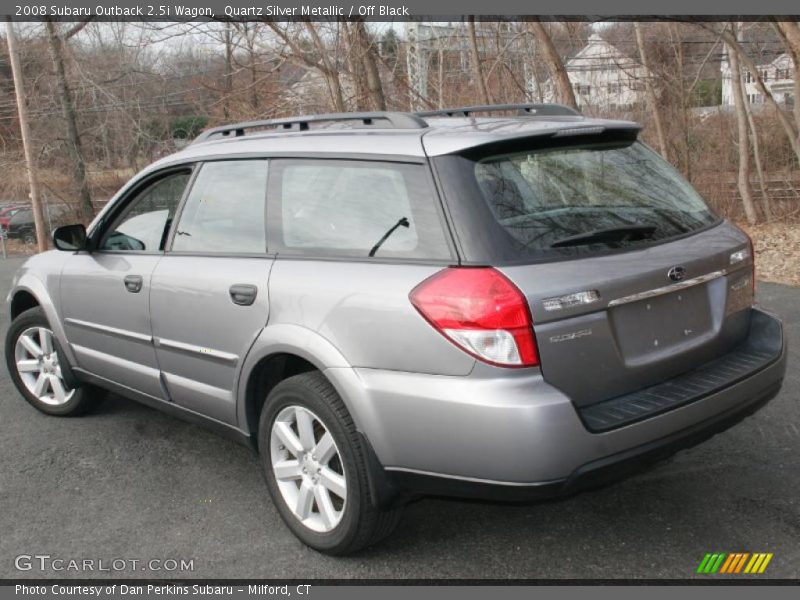 Quartz Silver Metallic / Off Black 2008 Subaru Outback 2.5i Wagon