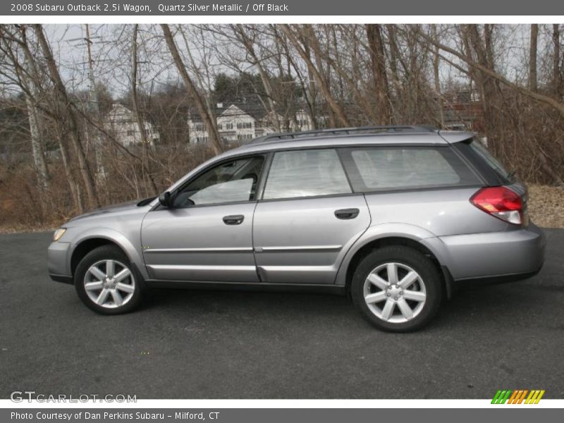 Quartz Silver Metallic / Off Black 2008 Subaru Outback 2.5i Wagon