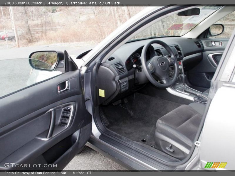 Quartz Silver Metallic / Off Black 2008 Subaru Outback 2.5i Wagon