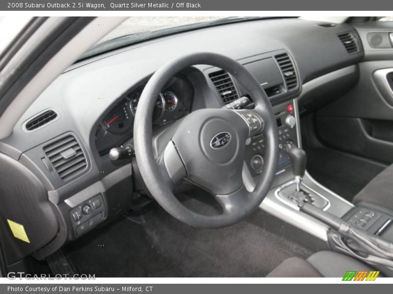Quartz Silver Metallic / Off Black 2008 Subaru Outback 2.5i Wagon