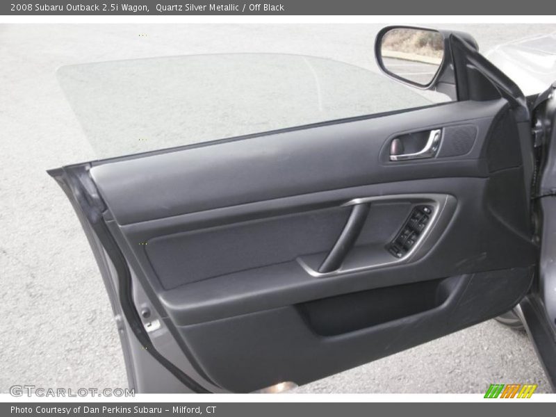 Quartz Silver Metallic / Off Black 2008 Subaru Outback 2.5i Wagon
