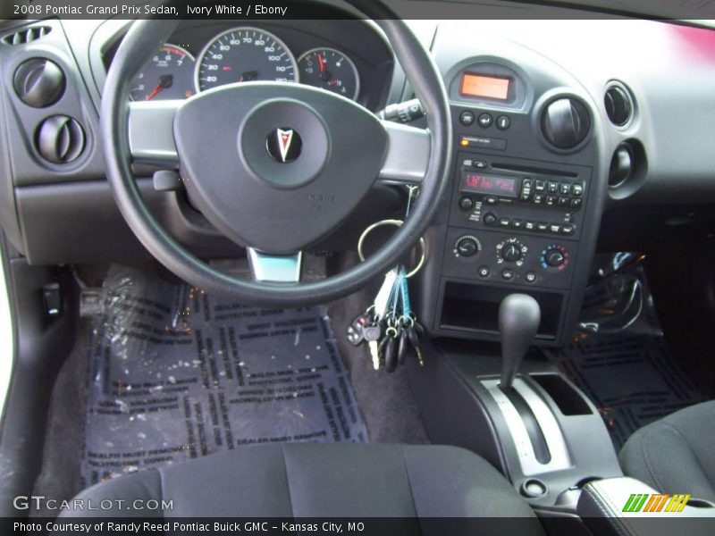 Ivory White / Ebony 2008 Pontiac Grand Prix Sedan