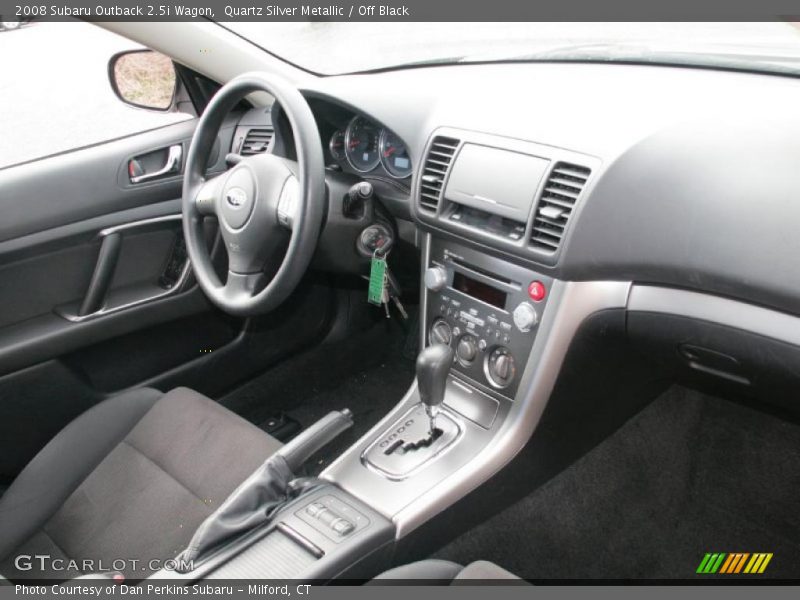 Quartz Silver Metallic / Off Black 2008 Subaru Outback 2.5i Wagon